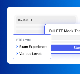 Image shows PTE mock test generates scores similar to the real exam