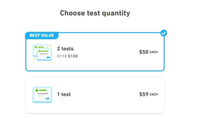 Duolingo English Test Booking