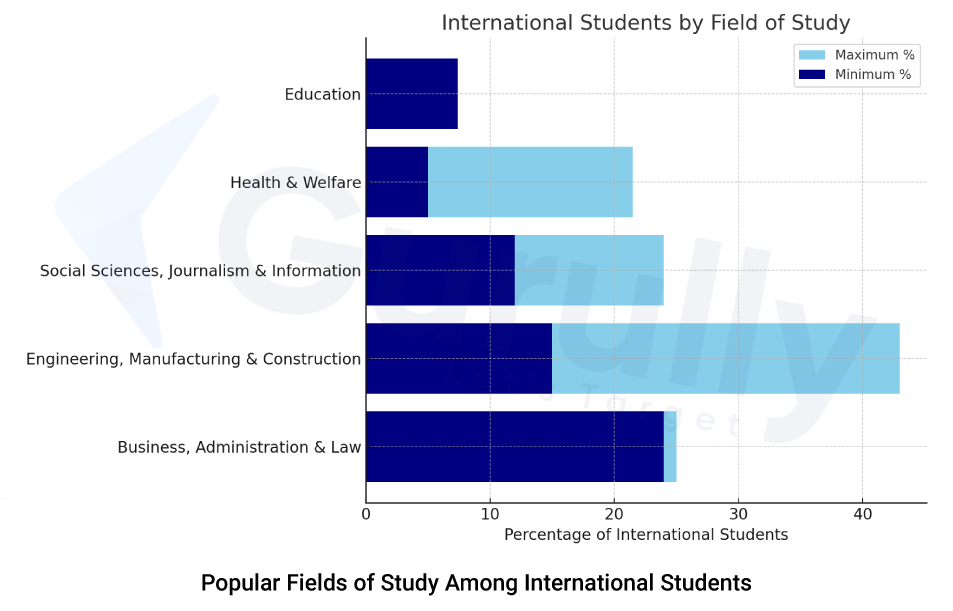 Most Popular Fields of Study Among International Students