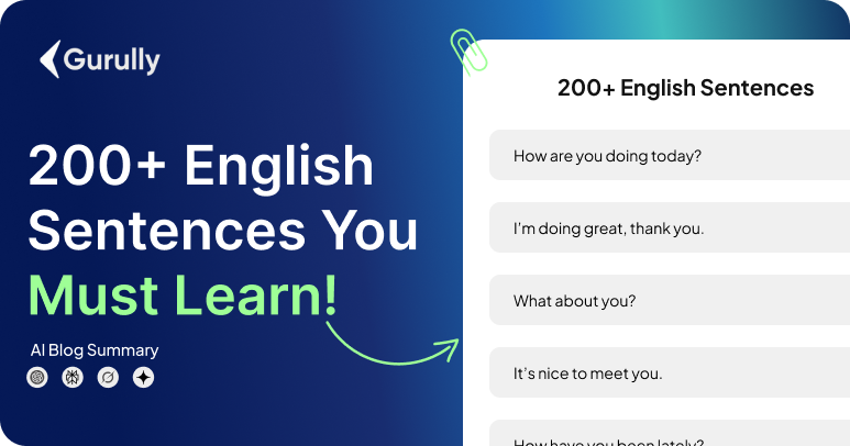 English Sentences Used in Daily Life