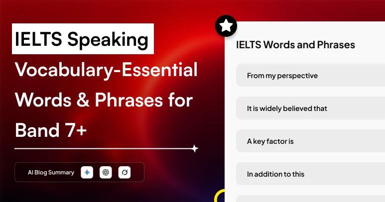 IELTS Speaking Vocabulary