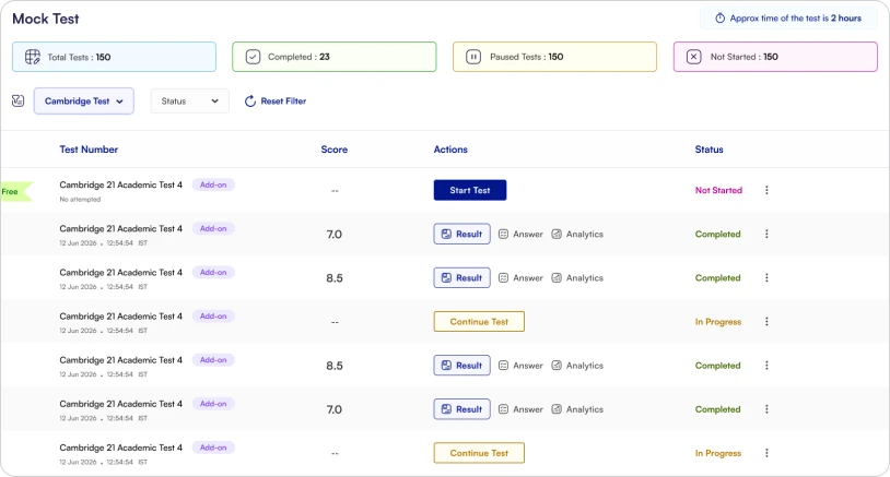 Choose Cambridge-Aligned Tests