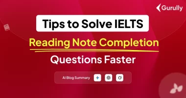 IELTS Reading Note Completion